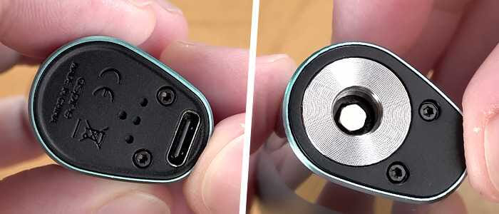 BASE ET PLATEAU SUPÉRIEUR DE LA BOX ZELOS NANO DE ASPIRE
